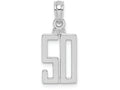 FJC Finejewelers 14k White Gold 50"block Styl Charm