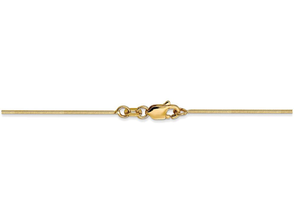 FJC Finejewelers 7 Inch 14k Yellow Gold .80mm Octagonal Snake Chain Bracelet