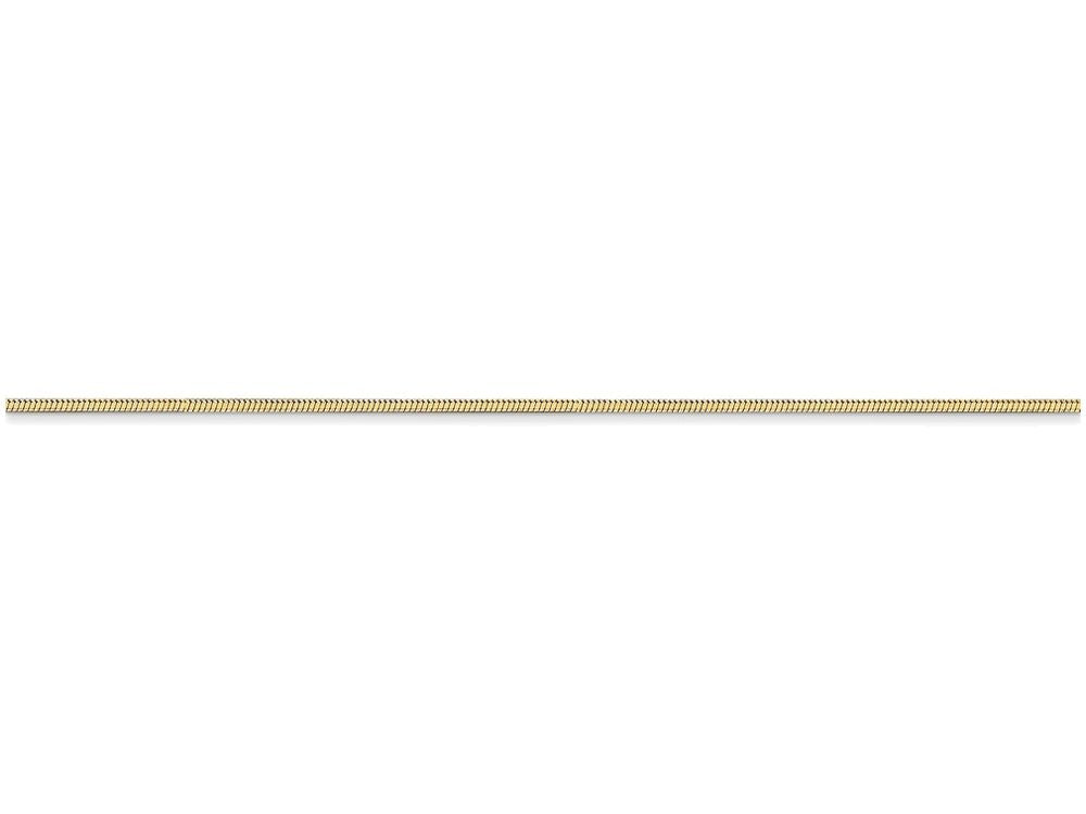 FJC Finejewelers 18 Inch 14k Yellow Gold 1.00mm Octagonal Snake Chain Necklace