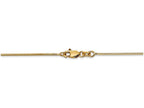 FJC Finejewelers 9 Inch 14k Yellow Gold 1.00mm Octagonal Snake Chain Ankle Bracelet (Smaller Ankles)