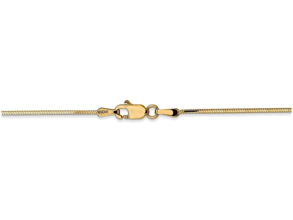 FJC Finejewelers 18 Inch 14k Yellow Gold 1.20mm Octagonal Snake Chain Necklace