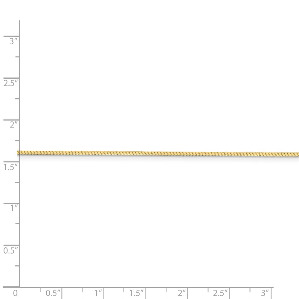 FJC Finejewelers 14 kt Yellow Gold 1.0 mm 16 inch Octagonal Snake Chain