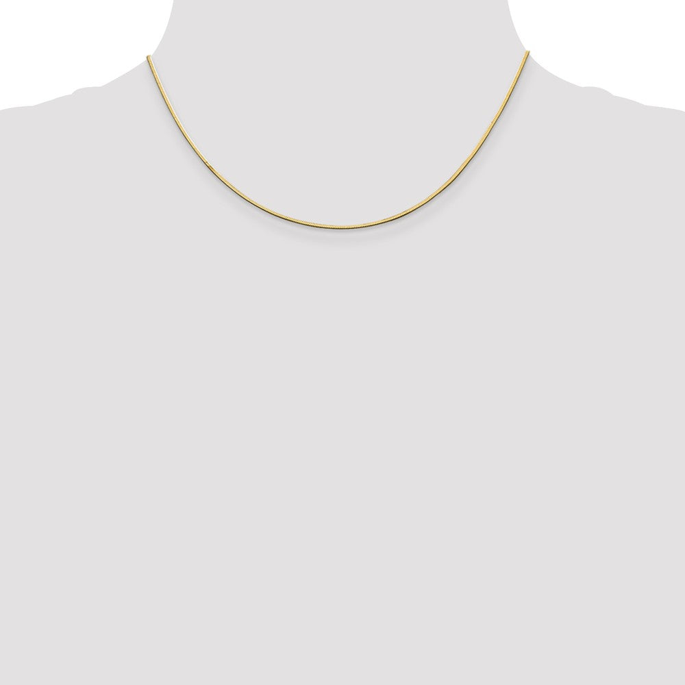 FJC Finejewelers 14 kt Yellow Gold 1.0 mm 16 inch Octagonal Snake Chain
