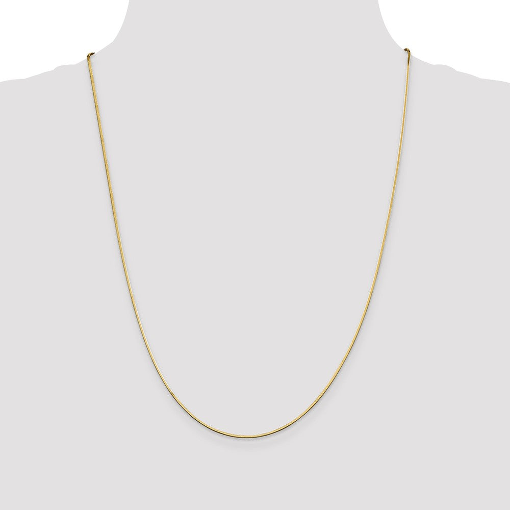 FJC Finejewelers 14 kt Yellow Gold 1.0 mm x 24 inch Octagonal Snake Chain