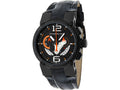 Officina Del Tempo Racing 44mm Chronograph Leather Band Black PVD (OT1051/1240NON) Made in Italy