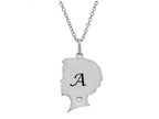FJC Finejewelers Themed Boy Personalized Initial A Alphabet Pendant Necklace with CZ  18 Inch Adjustable Chain