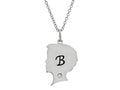 FJC Finejewelers Themed Boy Personalized Initial B Alphabet Pendant Necklace with CZ  18 Inch Adjustable Chain