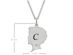 FJC Finejewelers Themed Boy Personalized Initial C Alphabet Pendant Necklace with CZ  18 Inch Adjustable Chain