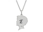 FJC Finejewelers Themed Boy Personalized Initial E Alphabet Pendant Necklace with CZ  18 Inch Adjustable Chain
