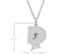 FJC Finejewelers Themed Boy Personalized Initial F Alphabet Pendant Necklace with CZ  18 Inch Adjustable Chain