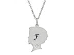 FJC Finejewelers Themed Boy Personalized Initial F Alphabet Pendant Necklace with CZ  18 Inch Adjustable Chain