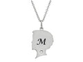 FJC Finejewelers Themed Boy Personalized Initial M Alphabet Pendant Necklace with CZ  18 Inch Adjustable Chain