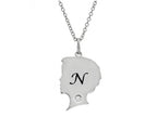 FJC Finejewelers Themed Boy Personalized Initial N Alphabet Pendant Necklace with CZ  18 Inch Adjustable Chain