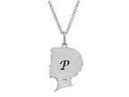FJC Finejewelers Themed Boy Personalized Initial P Alphabet Pendant Necklace with CZ  18 Inch Adjustable Chain