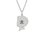 FJC Finejewelers Themed Boy Personalized Initial R Alphabet Pendant Necklace with CZ  18 Inch Adjustable Chain
