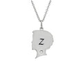 FJC Finejewelers Themed Boy Personalized Initial Z Alphabet Pendant Necklace with CZ  18 Inch Adjustable Chain