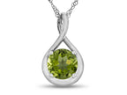 FJC Finejewelers 7mm Round Peridot Twist Pendant Necklace - Chain Included