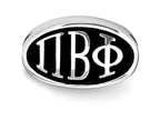 LogoArt Sterling Silver 15.25mm Pi Beta Phi Oval Letters Bead Charm