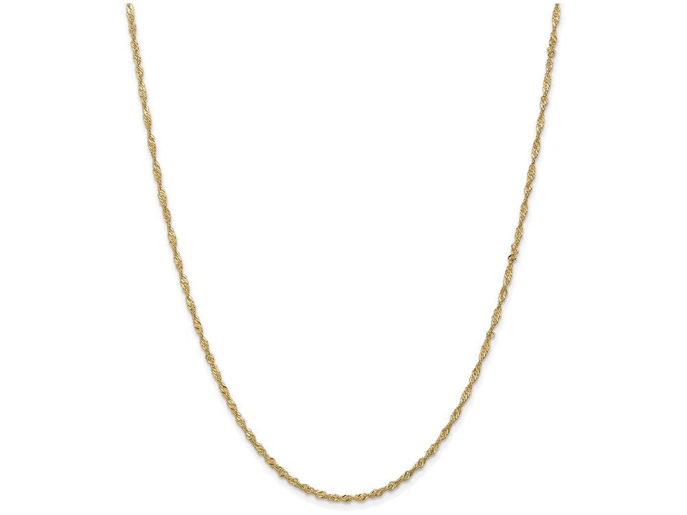FJC Finejewelers 18 Inch 14k Yellow Gold 1.70mm Singapore Chain Necklace