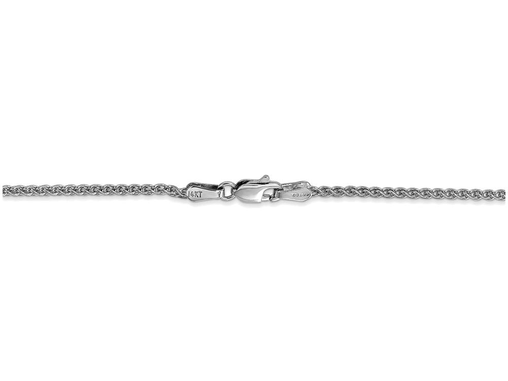 FJC Finejewelers 16 Inch 14k White Gold 1.65mm Solid Polished Spiga Chain Necklace