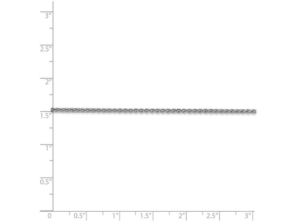 FJC Finejewelers 8 Inch 14k White Gold 1.65mm Solid Polished Spiga Chain Bracelet