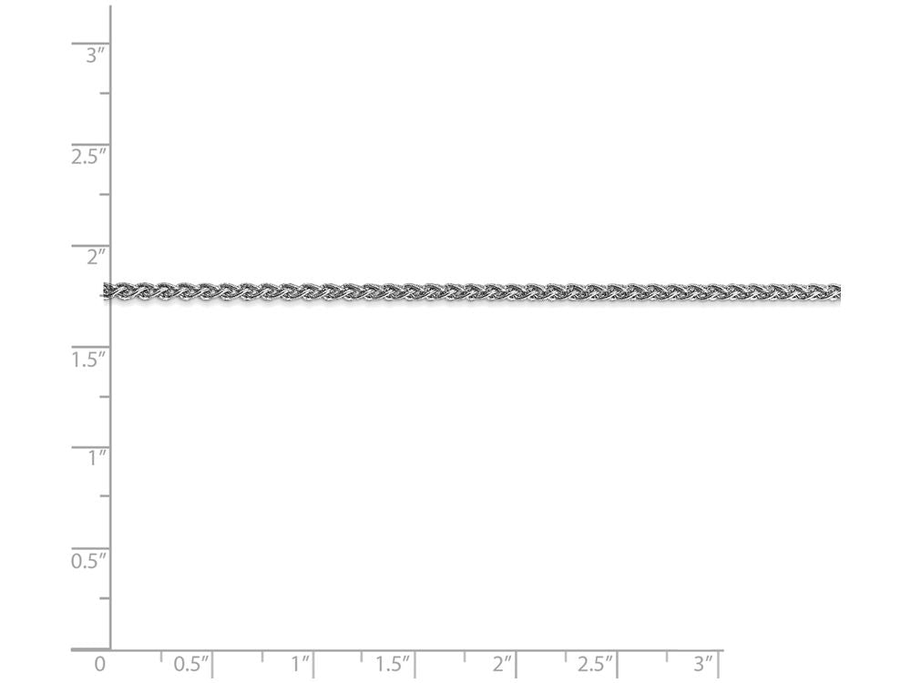 FJC Finejewelers 24 Inch 14k White Gold 2.25mm Solid Polished Spiga Chain Necklace