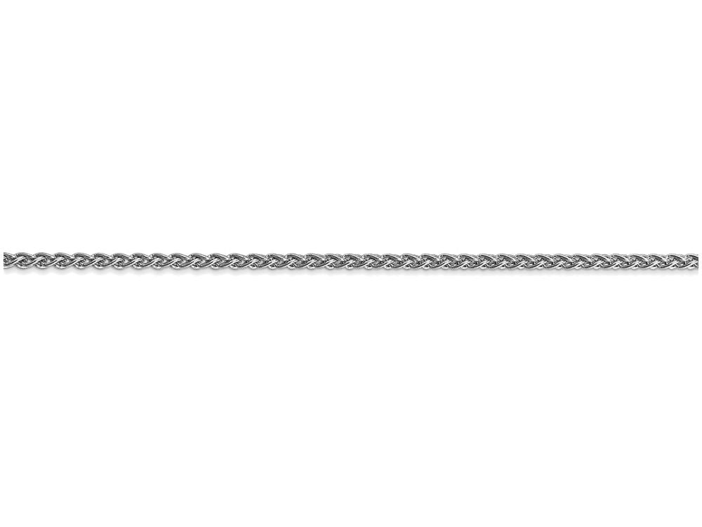 FJC Finejewelers 24 Inch 14k White Gold 2.25mm Solid Polished Spiga Chain Necklace