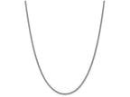 FJC Finejewelers 9 Inch 14k White Gold 2.25mm Solid Polished Spiga Chain Ankle Bracelet (Smaller Ankles)