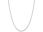 FJC Finejewelers 14 Inch 14k White Gold 1.7mm Singapore Chain Necklace