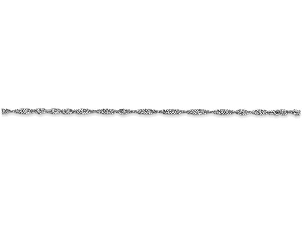 FJC Finejewelers 30 Inch 14k White Gold 1.7mm Singapore Chain Necklace