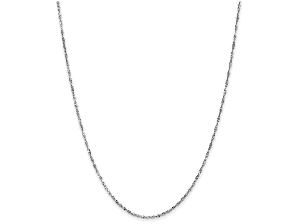 FJC Finejewelers 8 Inch 14k White Gold 1.7mm Singapore Chain Bracelet
