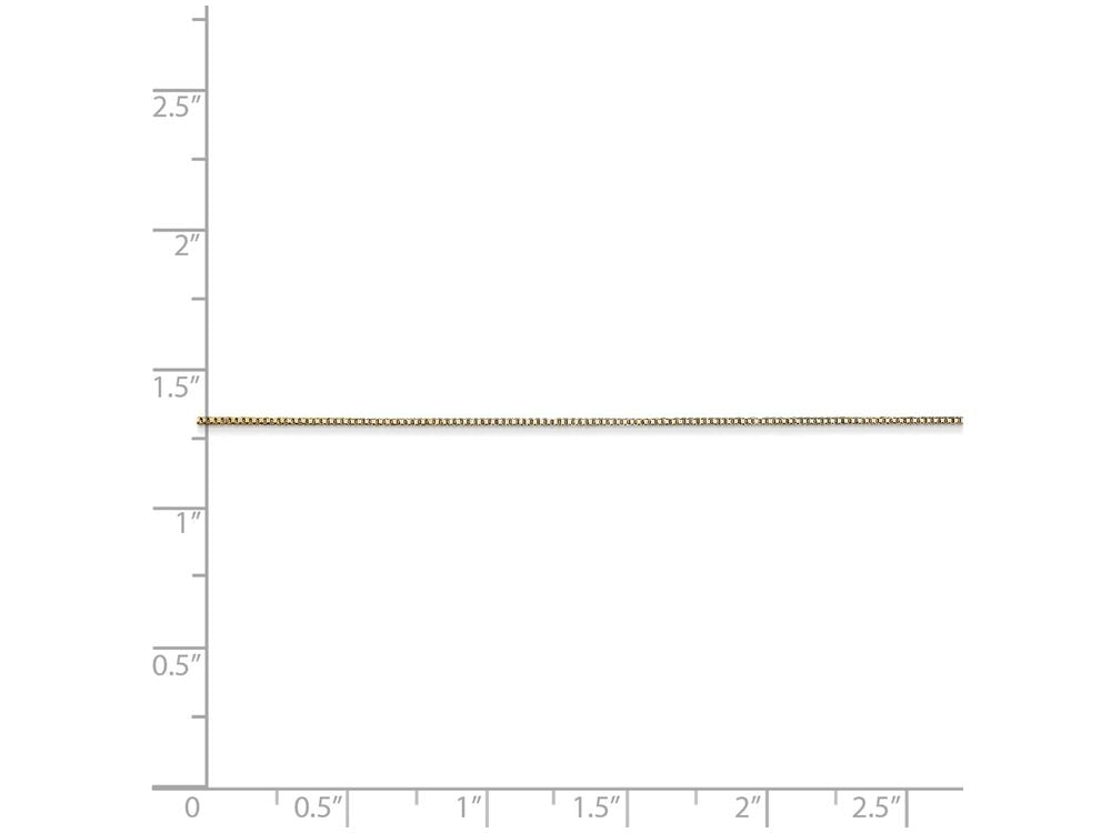 FJC Finejewelers 24 Inch 14k Yellow Gold .5mm Box Chain Necklace