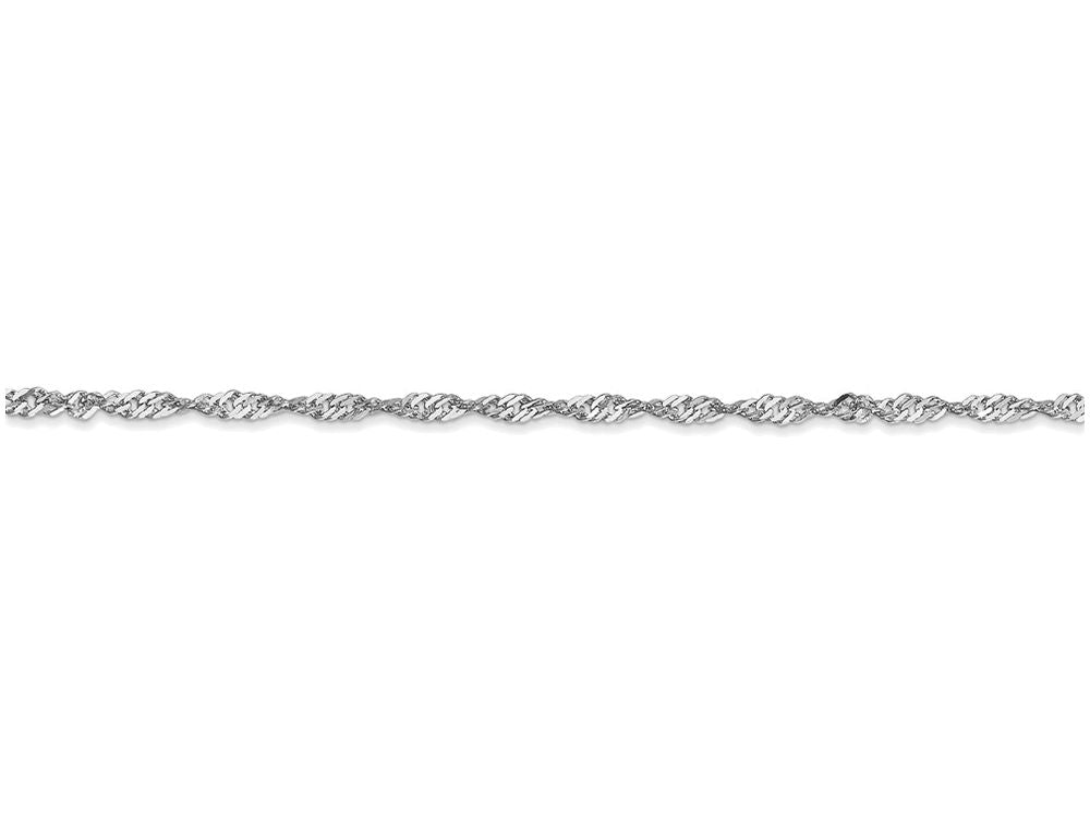 FJC Finejewelers 20 Inch 14k White Gold 1.7mm Singapore Chain Necklace