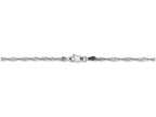 FJC Finejewelers 7 Inch 14k White Gold 1.7mm Singapore Chain Bracelet
