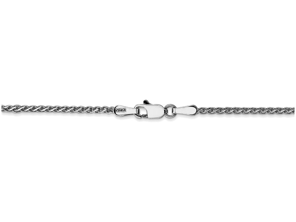 FJC Finejewelers 7 Inch 14k White Gold 1.4mm Solid bright-cut Spiga Chain Bracelet