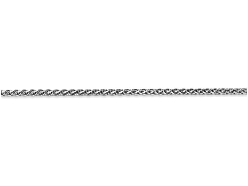 FJC Finejewelers 16 Inch 14k White Gold 1.8mm Solid bright-cut Spiga Chain Necklace