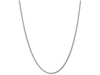 FJC Finejewelers 18 Inch 14k White Gold 1.8mm Solid bright-cut Spiga Chain Necklace