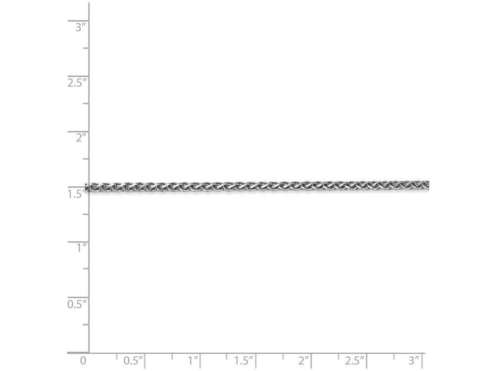 FJC Finejewelers 7 Inch 14k White Gold 1.8mm Solid bright-cut Spiga Chain Bracelet