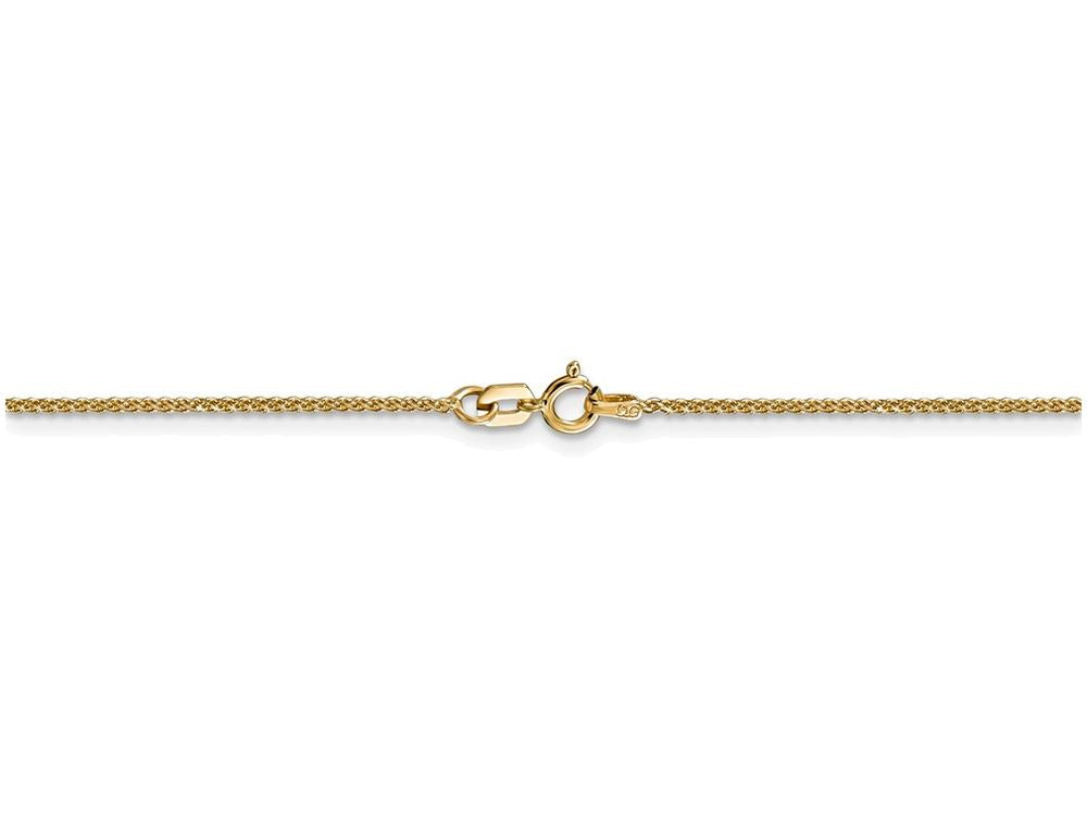 FJC Finejewelers 7 Inch 14k Yellow Gold 1mm Solid bright-cut Spiga Chain Bracelet