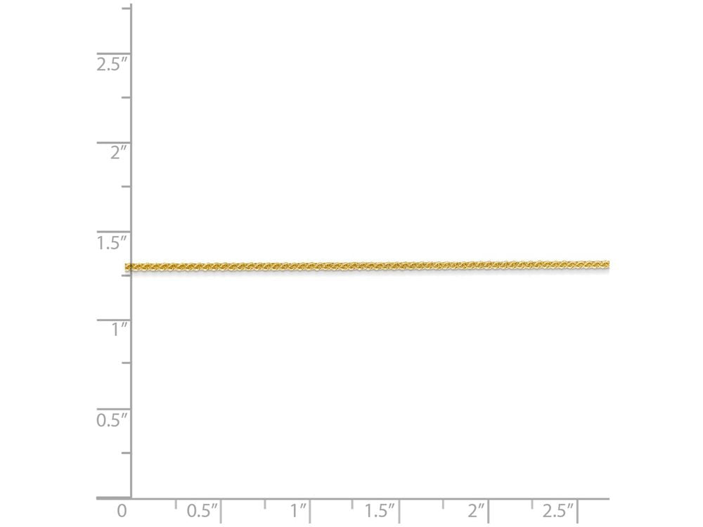 FJC Finejewelers 30 Inch 14k Yellow Gold 1.1mm Solid Polished Spiga Chain Necklace