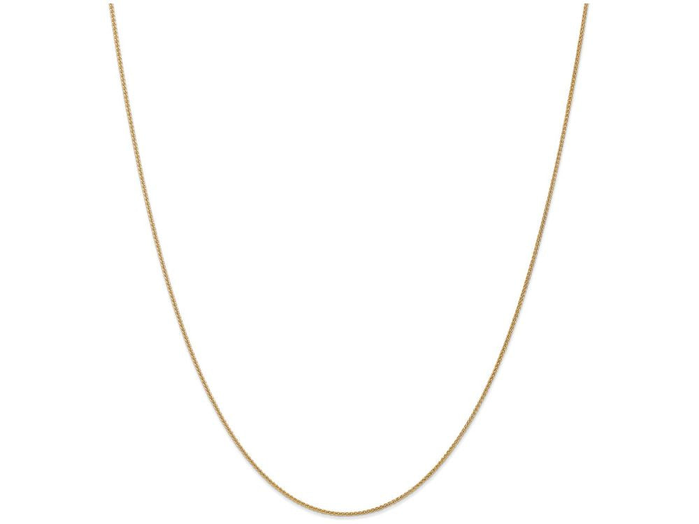FJC Finejewelers 9 Inch 14k Yellow Gold 1.1mm Solid Polished Spiga Chain Ankle Bracelet (Smaller Ankles)
