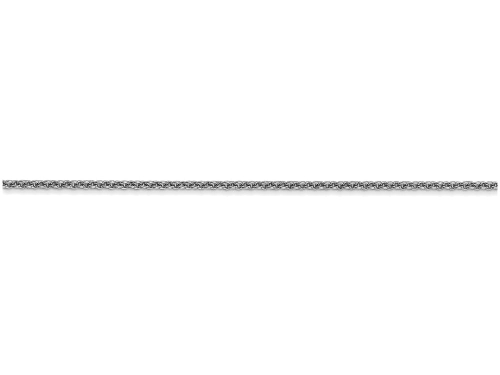 FJC Finejewelers 10 Inch 14k White Gold 1.5mm Solid Polished Cable Chain Ankle Bracelet