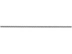 FJC Finejewelers 10 Inch 14k White Gold 1.5mm Solid Polished Cable Chain Ankle Bracelet