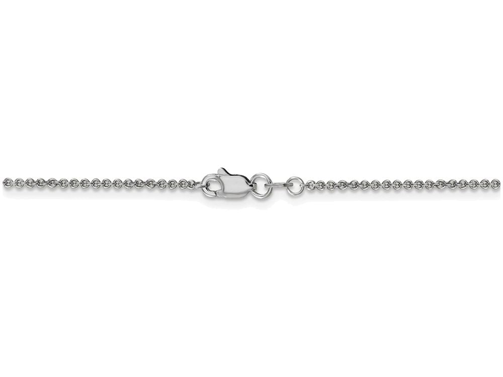 FJC Finejewelers 16 Inch 14k White Gold 1.5mm Solid Polished Cable Chain Necklace