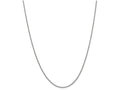 FJC Finejewelers 9 Inch 14k White Gold 1.5mm Solid Polished Cable Chain Ankle Bracelet (Smaller Ankles)