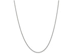 FJC Finejewelers 9 Inch 14k White Gold 1.5mm Solid Polished Cable Chain Ankle Bracelet (Smaller Ankles)