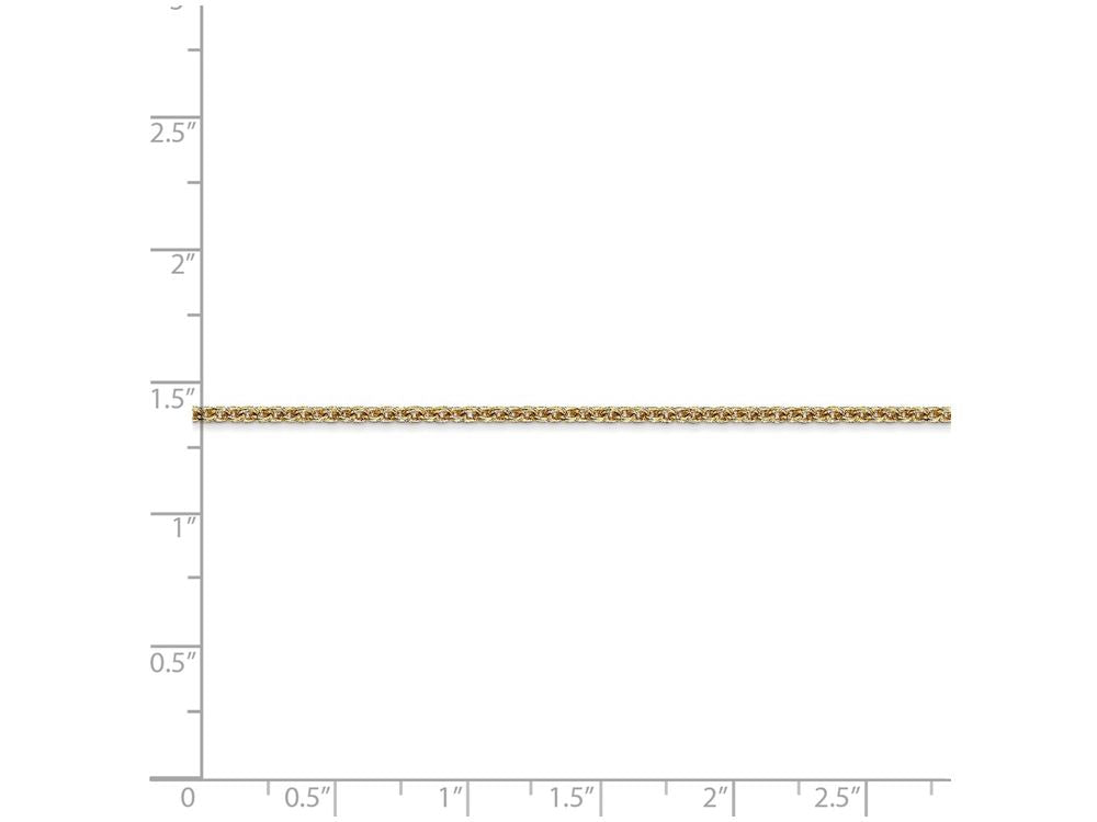 FJC Finejewelers 18 Inch 14k Yellow Gold 2mm Solid Polished Cable Chain Necklace