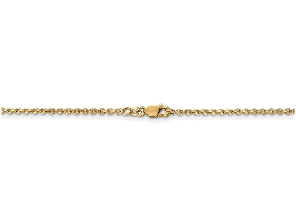 FJC Finejewelers 20 Inch 14k Yellow Gold 2mm Solid Polished Cable Chain Necklace