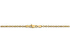 FJC Finejewelers 10 Inch 14k Yellow Gold 2.2mm Solid Polished Cable Chain Ankle Bracelet