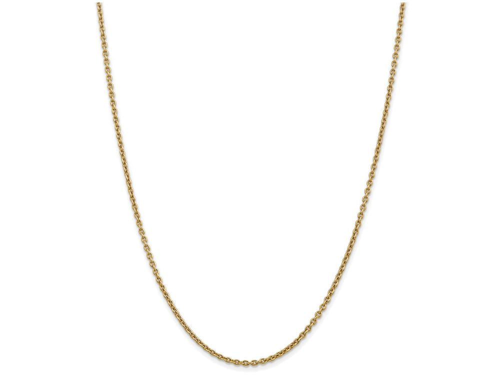 FJC Finejewelers 16 Inch 14k Yellow Gold 2.2mm Solid Polished Cable Chain Necklace